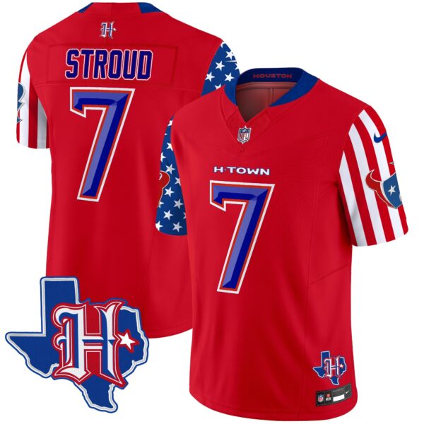 Houston Texans American Style Vapor Limited Jersey – All Stitched – Red – C.J. Stroud Jersey