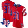 Houston Texans American Style Vapor Limited Jersey – All Stitched – Red – Dameon Pierce Jersey