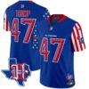 Houston Texans American Style Vapor Limited Jersey – All Stitched – Royal – Donald Trump Jersey