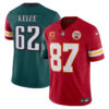 Kelce Kansas City Chiefs Philadelphia Eagles Split Jersey – All Stitched – Split Jersey