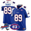 Bills 1959 – 2024 – The Bills Jersey – All Stitched – Steven Tasker – 89 – Royal Alternate Jersey