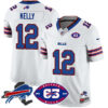 Bills 1959 – 2024 – The Bills Jersey – All Stitched – Jim Kelly – 12 – White Jersey