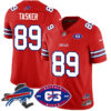 Bills 1959 – 2024 – The Bills Jersey – All Stitched – Steven Tasker – 89 – Red Jersey