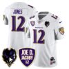 Ravens Purple Rising 2024 Vapor Limited Jersey – All Stitched – White – Jacoby Jones Jersey