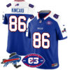 Bills 1959 – 2024 – The Bills Jersey – All Stitched – Dalton Kincaid – 86 – Royal Alternate Jersey