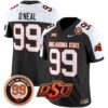 Oklahoma State Cowboys Leslie O’neal Patch Vapor Limited Jersey – All Stitched – Black Alternate – Leslie O’neal Jersey
