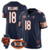Bears 1920-2025 – The Bears Jersey – All Stitched – Caleb Williams – 18 – Navy Jersey