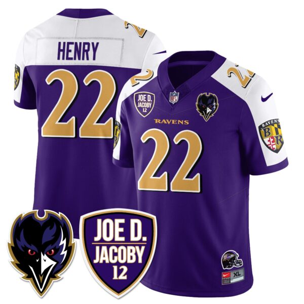 Ravens Purple Rising 2024 Vapor Limited Jersey – All Stitched – Purple Alternate – Derrick Henry Jersey