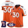Broncos 1959-2024 Jersey – The Broncos Jersey – All Stitched – Terrell Davis – 30 – Orange Alternate Jersey