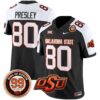 Oklahoma State Cowboys Leslie O’neal Patch Vapor Limited Jersey – All Stitched – Black Alternate – Brennan Presley Jersey