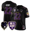 Ravens Purple Rising 2024 Vapor Limited Jersey – All Stitched – Black – Derrick Henry Jersey