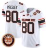 Oklahoma State Cowboys Leslie O’neal Patch Vapor Limited Jersey – All Stitched – White – Brennan Presley Jersey