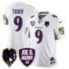 Ravens Purple Rising 2024 Vapor Limited Jersey – All Stitched – White – Justin Tucker Jersey