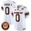 Oklahoma State Cowboys Leslie O’neal Patch Vapor Limited Jersey – All Stitched – White – Ollie Gordon II Jersey
