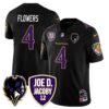 Ravens Purple Rising 2024 Vapor Limited Jersey – All Stitched – Black – Zay Flowers Jersey