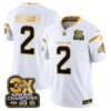 Denver Broncos 3-Time Champions Patch Gold Vapor Limited Jersey – All Stitched – White Gold – Patrick Surtain II Jersey