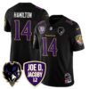 Ravens Purple Rising 2024 Vapor Limited Jersey – All Stitched – Black – Kyle Hamilton Jersey