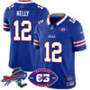 Bills 1959 – 2024 – The Bills Jersey – All Stitched – Jim Kelly – 12 – Royal Jersey