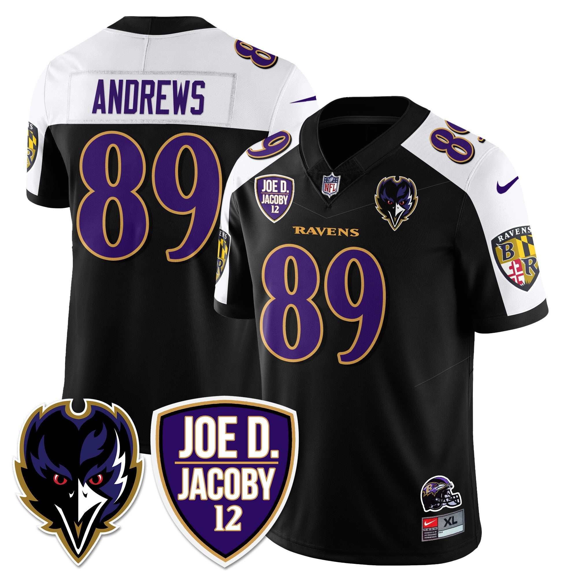 Ravens Purple Rising 2024 Vapor Limited Jersey – All Stitched – Black Alternate – Mark Andrews Jersey
