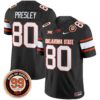 Oklahoma State Cowboys Leslie O’neal Patch Vapor Limited Jersey – All Stitched – Black – Brennan Presley Jersey