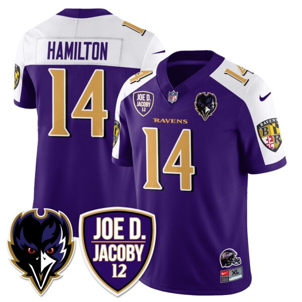 Ravens Purple Rising 2024 Vapor Limited Jersey – All Stitched – Purple Alternate – Kyle Hamilton Jersey