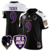 Ravens Purple Rising 2024 Vapor Limited Jersey – All Stitched – Black Alternate – Justin Tucker Jersey
