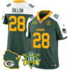 Packers 1919-2024 – The Packers Jersey – All Stitched – AJ Dillon – 28 – Alternate Jersey