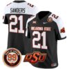Oklahoma State Cowboys Leslie O’neal Patch Vapor Limited Jersey – All Stitched – Black Alternate – Barry Sanders Jersey