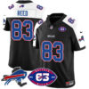 Bills 1959 – 2024 – The Bills Jersey – All Stitched – Andre Reed – 83 – Black Alternate Jersey
