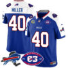 Bills 1959 – 2024 – The Bills Jersey – All Stitched – Von Miller – 40 – Royal Alternate Jersey