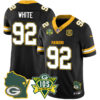Packers 1919-2024 – The Packers Jersey – All Stitched – Reggie White – 92 – Black Jersey