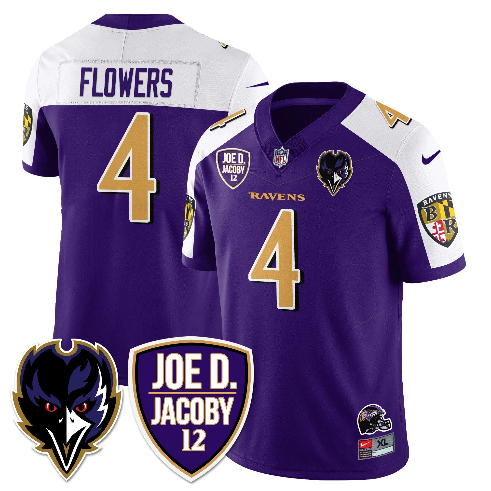 Ravens Purple Rising 2024 Vapor Limited Jersey – All Stitched – Purple Alternate – Zay Flowers Jersey