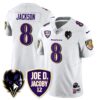 Ravens Purple Rising 2024 Vapor Limited Jersey – All Stitched – White – Lamar Jackson Jersey