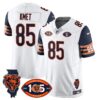 Bears 1920-2025 – The Bears Jersey – All Stitched – Cole Kmet – 85 – Navy Sleeve Jersey