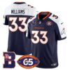 Broncos 1959-2024 Jersey – The Broncos Jersey – All Stitched – Javonte Williams – 33 – Navy Alternate Jersey