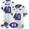 Bills 1959 – 2024 – The Bills Jersey – All Stitched – Von Miller – 40 – White Jersey