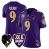 Ravens Purple Rising 2024 Vapor Limited Jersey – All Stitched – Purple – Justin Tucker Jersey