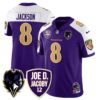 Ravens Purple Rising 2024 Vapor Limited Jersey – All Stitched – Purple Alternate – Lamar Jackson Jersey