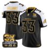 Denver Broncos 3-Time Champions Patch Gold Vapor Limited Jersey – All Stitched – Alternate – Javonte Williams Jersey