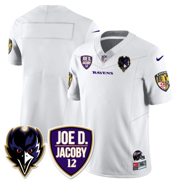 Ravens Purple Rising 2024 Vapor Limited Jersey – All Stitched – White – Team Jersey