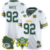 Packers 1919-2024 – The Packers Jersey – All Stitched – Reggie White – 92 – White Jersey