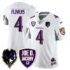 Ravens Purple Rising 2024 Vapor Limited Jersey – All Stitched – White – Zay Flowers Jersey