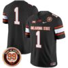 Oklahoma State Cowboys Leslie O’neal Patch Vapor Limited Jersey – All Stitched – Black – #1 Team Jersey