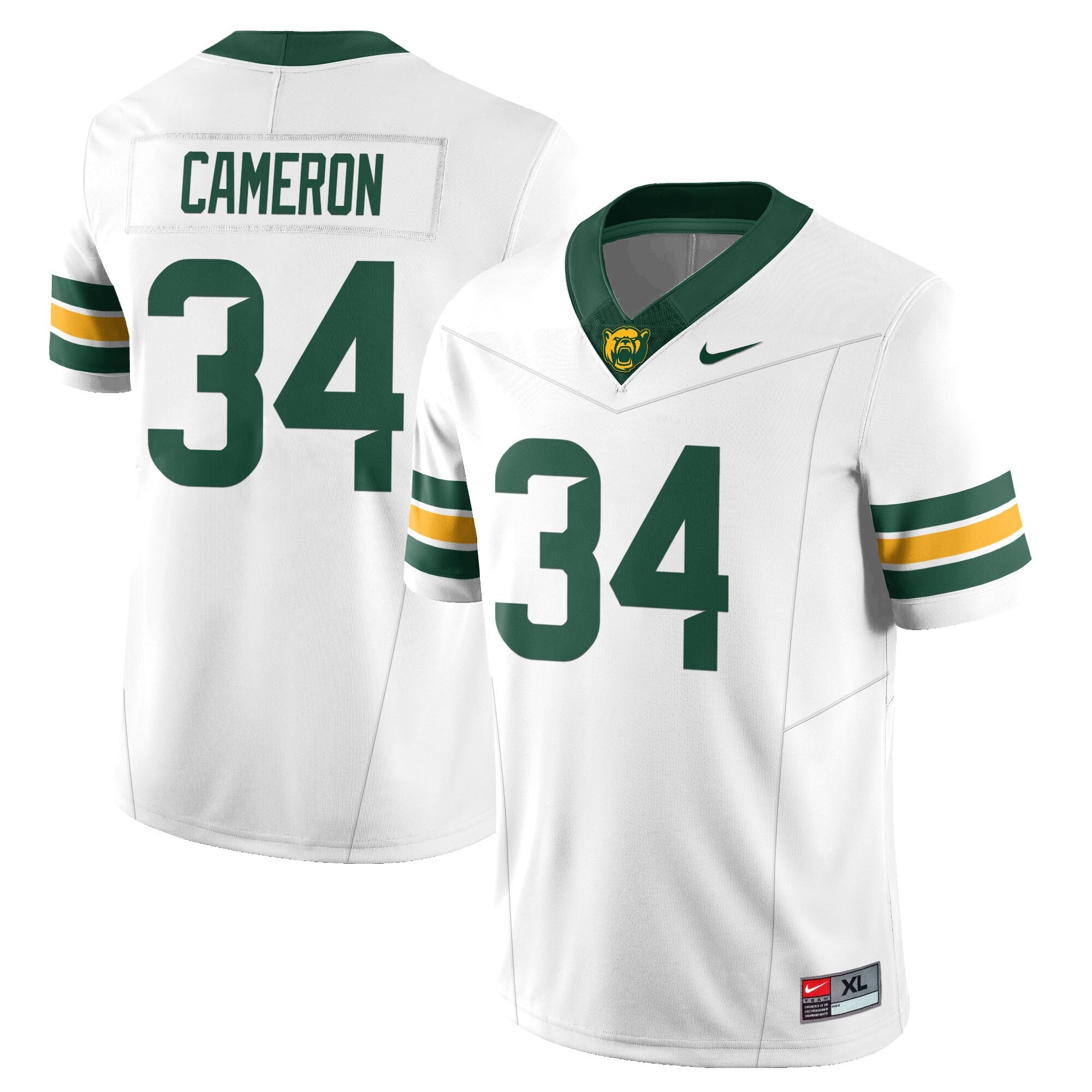Baylor Bears 2024 Vapor Limited Jersey – All Stitched – Josh Cameron – White Jersey