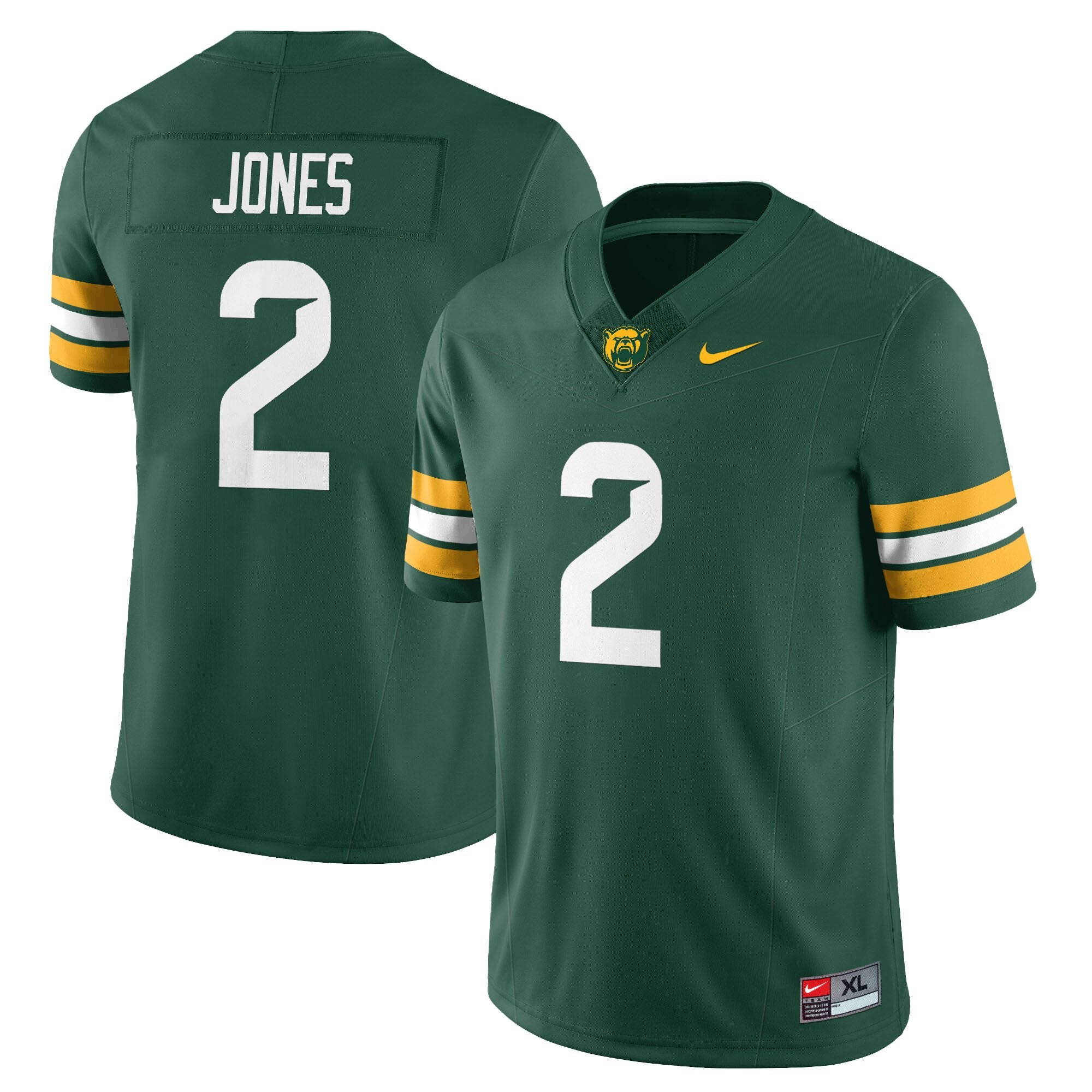 Baylor Bears 2024 Vapor Limited Jersey – All Stitched – Matt Jones – Green Jersey