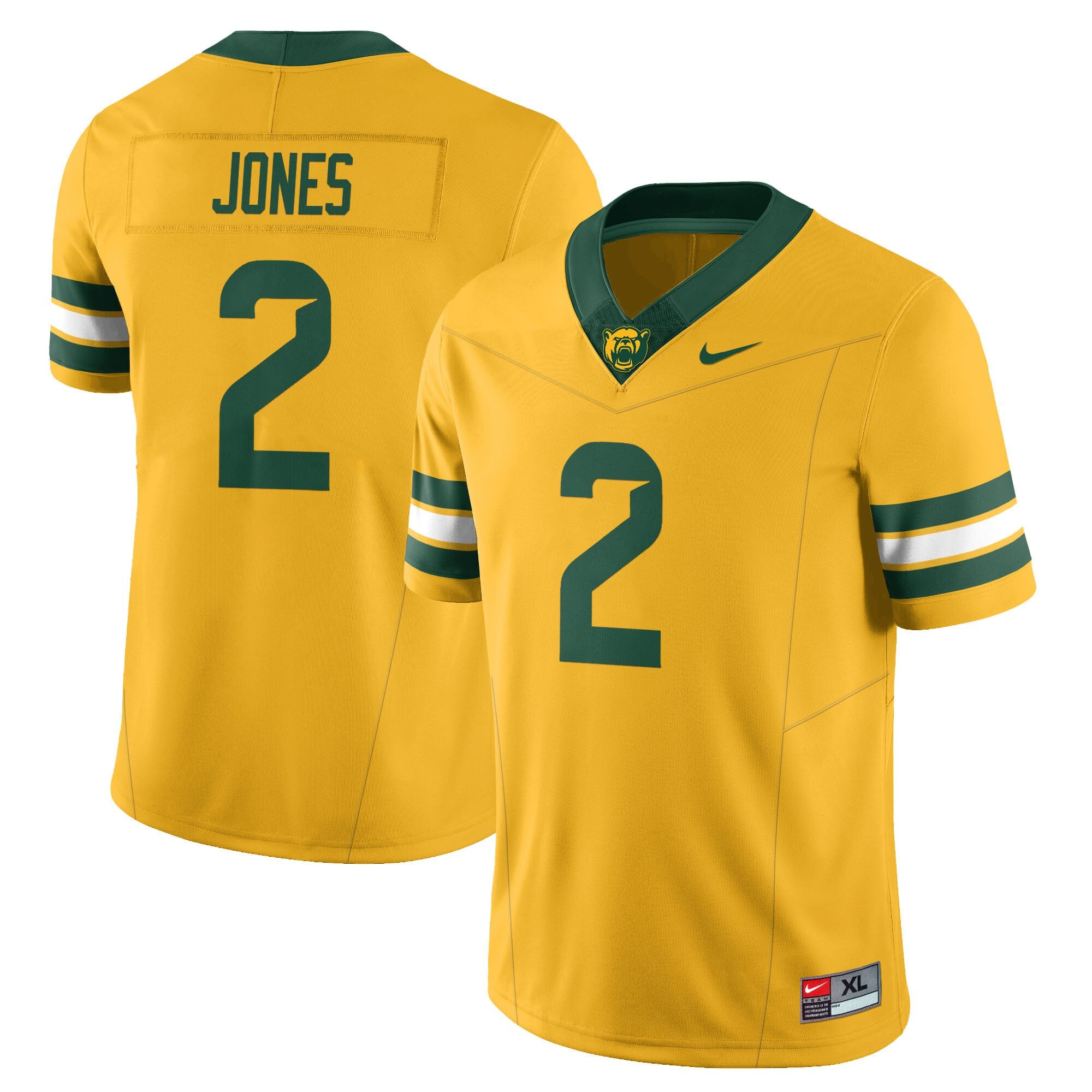 Baylor Bears 2024 Vapor Limited Jersey – All Stitched – Matt Jones – Yellow Jersey
