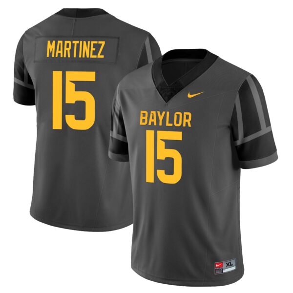 Baylor Bears 2024 Vapor Limited Jersey – All Stitched – RJ Martinez – Black Jersey