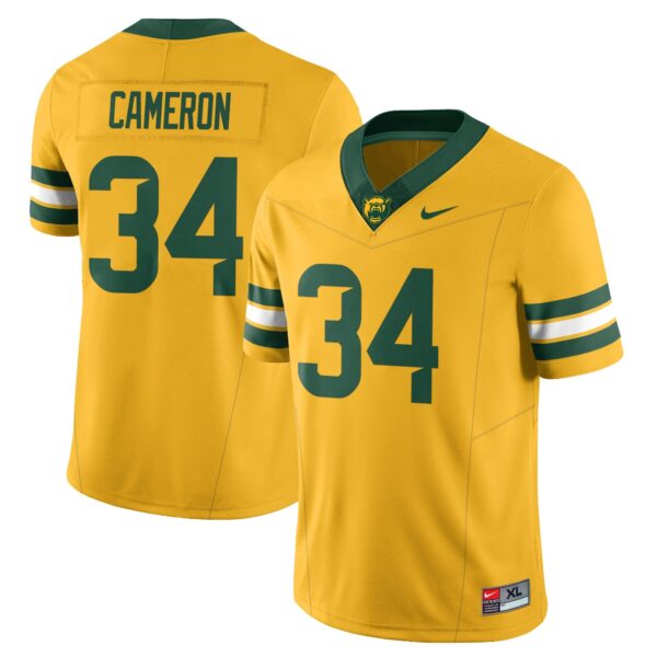 Baylor Bears 2024 Vapor Limited Jersey – All Stitched – Josh Cameron – Yellow Jersey