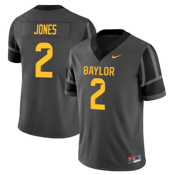 Baylor Bears 2024 Vapor Limited Jersey – All Stitched – Matt Jones – Black Jersey