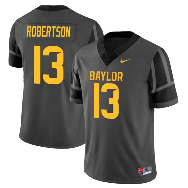 Baylor Bears 2024 Vapor Limited Jersey – All Stitched – Sawyer Robertson – Black Jersey